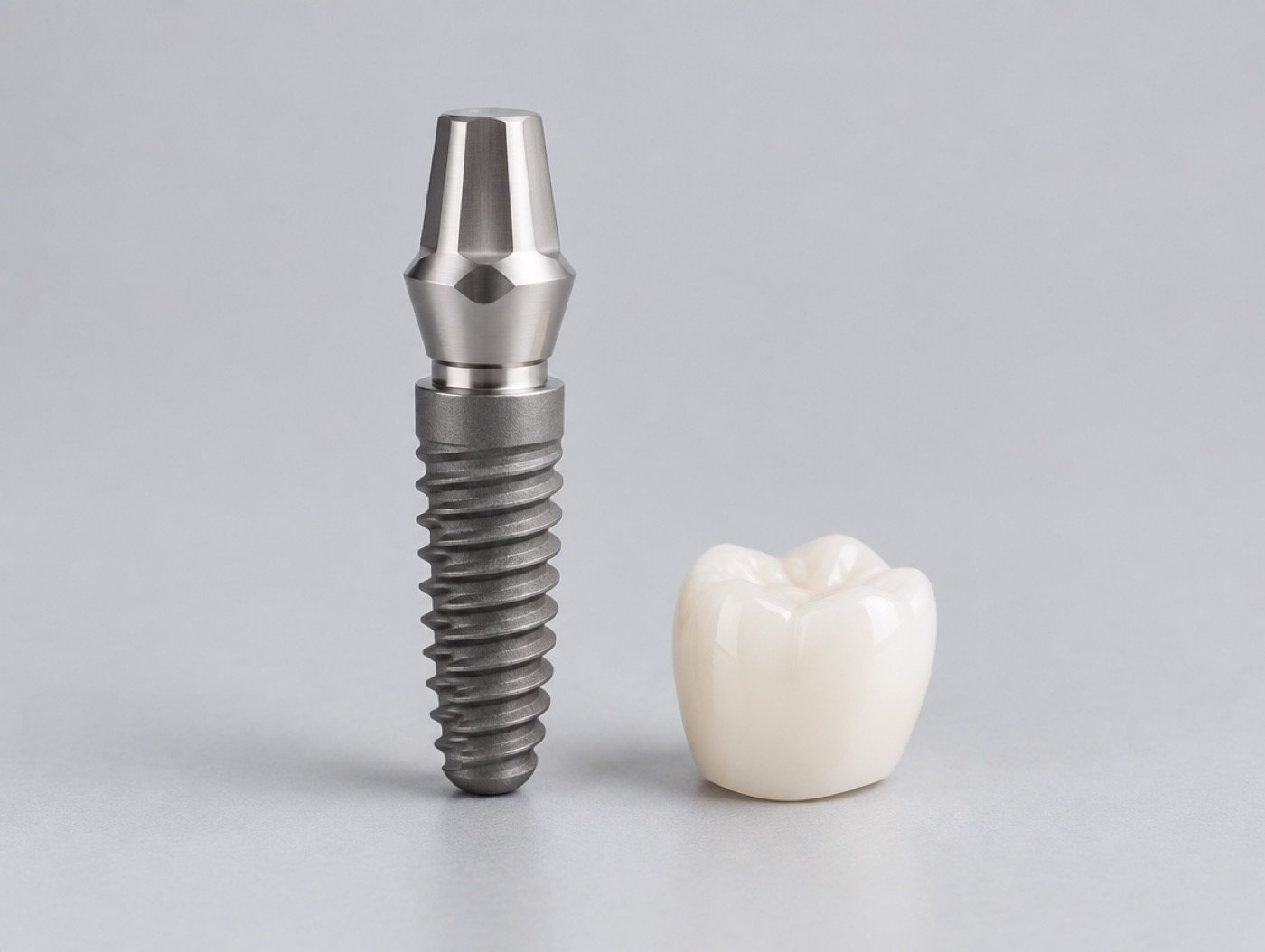 Generic implant with abutment (illustration)